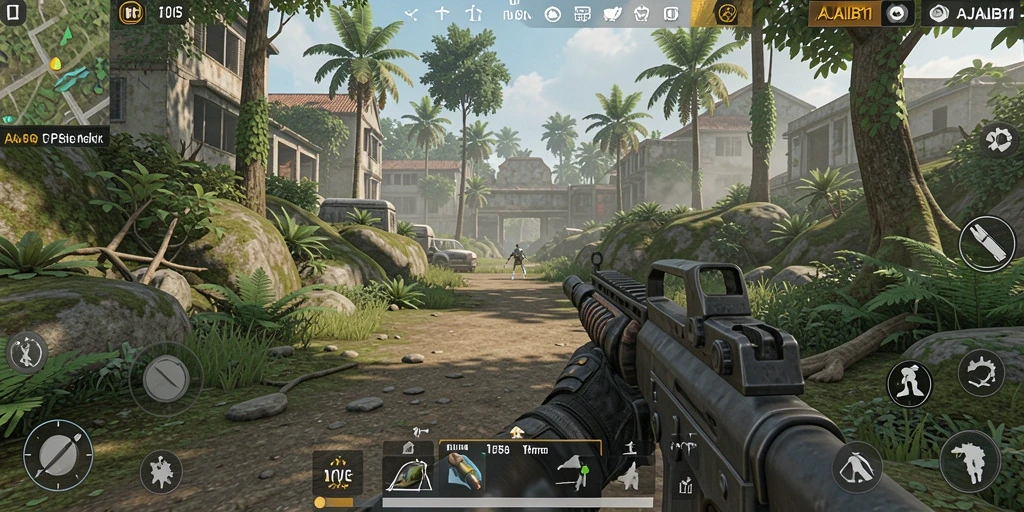 Tampilan gameplay AJAIB11 yang mendebarkan dan penuh aksi TPS.