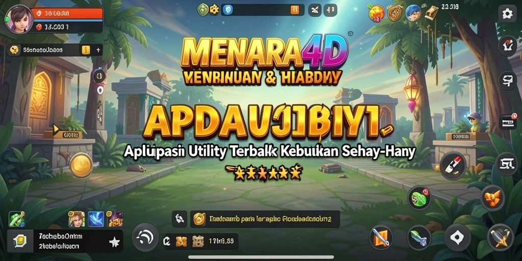 Tampilan utama MENARA4D dengan berbagai fitur utilitas.