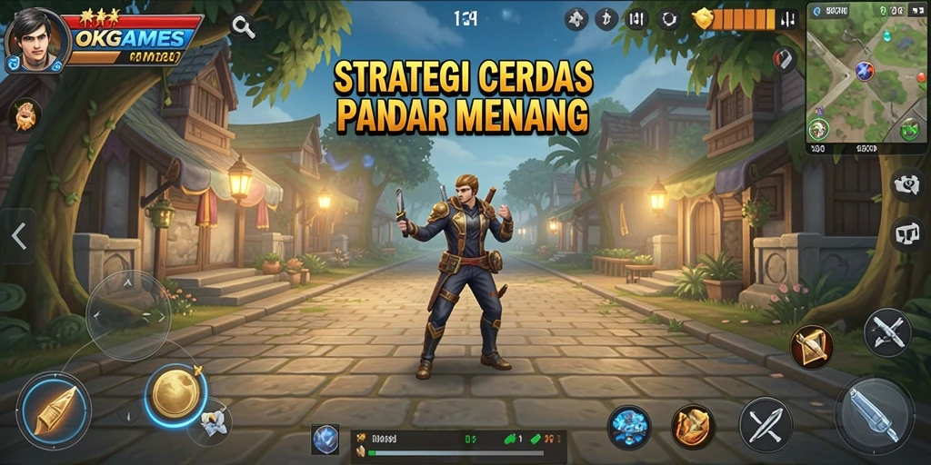 Tangkapan layar gameplay yang menunjukkan taktik mendebarkan di OKGAMES.