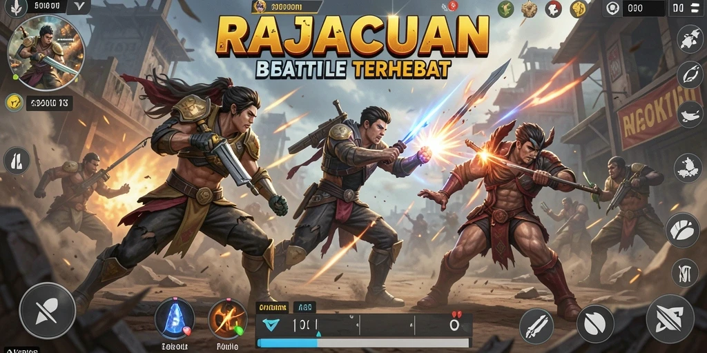 Gameplay seru di RAJACUAN dengan pertempuran intens di pulau