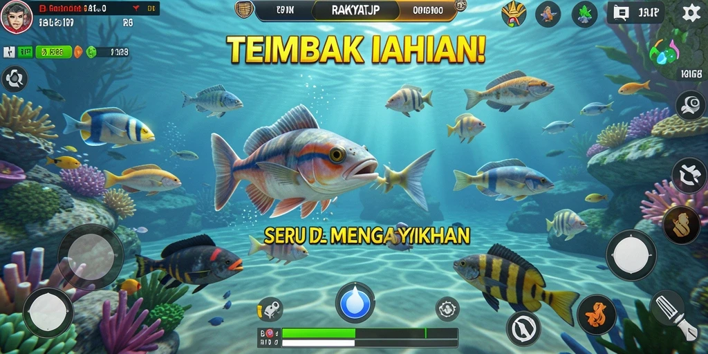 Tampilan gameplay RAKYATJP yang seru dan menantang.