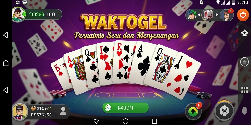 Screenshot WAKTOGEL menampilkan permainan Domino yang seru dan interaktif.